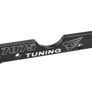 Suspension Arm Mount - FR - Swiss Made 7075 T6 - 3mm - Hard Anodized - Black - Made In Italy