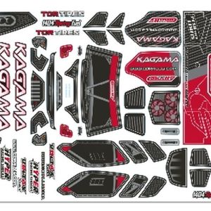 Body Decal Sheet - Kagama - Red - 1pc