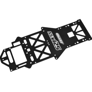 Chassis - 7075 Aluminum - 2.0mm - Black - 1 pc